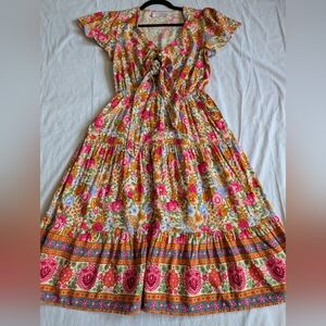 Walker & Wade Amelia Midi Dress Size XS